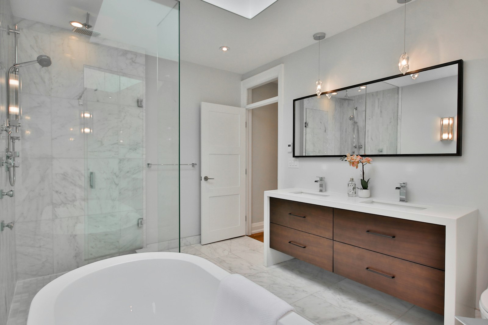High-end spa bathroom remodeling